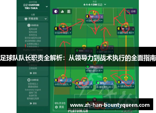 足球队队长职责全解析：从领导力到战术执行的全面指南